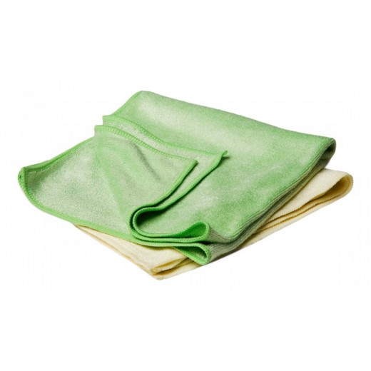 Комплект микрофибърни кърпи Flexipads Yellow & Green Buffing Towels (set) 40x40