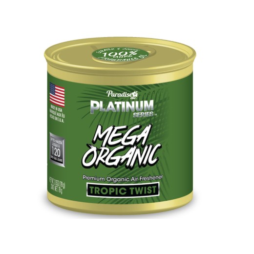 Освежител за въздух Paradise Air Mega Organic Air Freshener Tropic Twist - Тропически бриз (78 g)