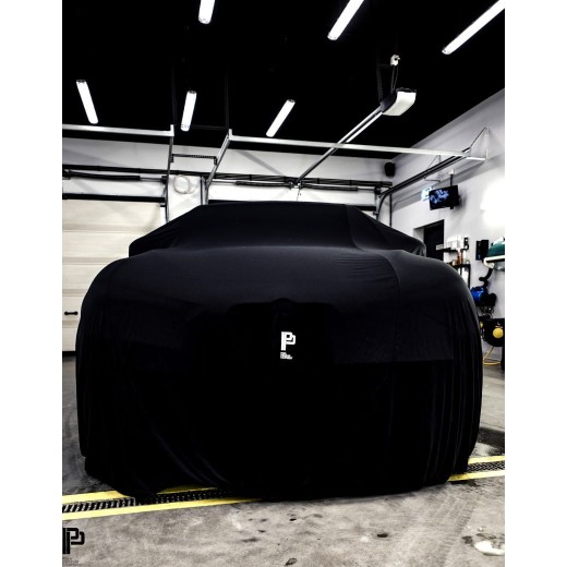 Покривало за автомобил Poka Premium Equipment Premium quality car cover black with welt - Hatchback / Sedan