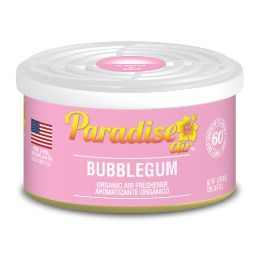 Освежител за въздух Paradise Air Organic Air Freshener Bubblegum - Дъвка (42 g)