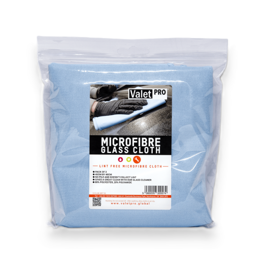 Комплект кърпи за стъкла ValetPRO Microfibre Glass Cloth (3 pack)