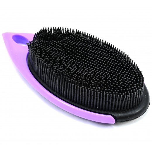 Четка за коса и животински власинки Poka Premium Shaggy Purple Rubber Brush