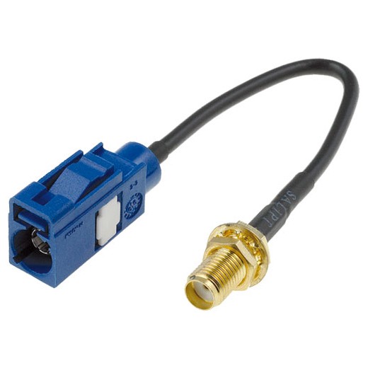 Антенен адаптер FAKRA - SMA-B 4carmedia AD.GPS.50.BL
