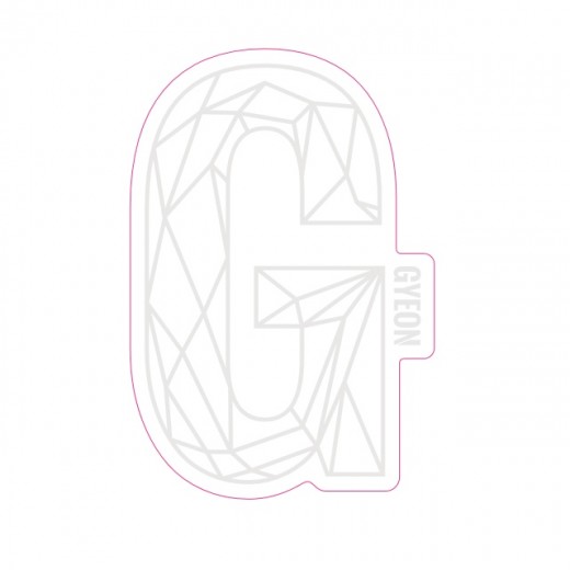 Стикер Gyeon G Sticker White (100 mm x 65,6 mm)
