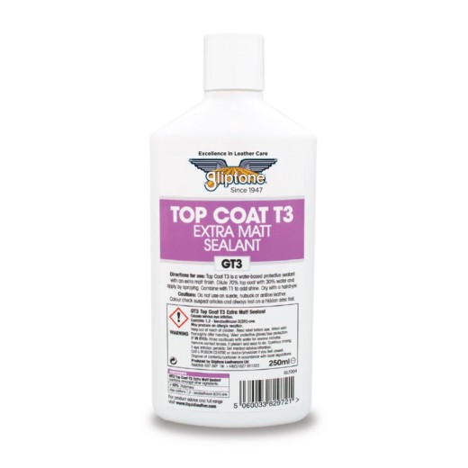 Уплътнител за кожа Gliptone Liquid Leather GT3 Top Coat T3 Extra Matt Sealant (250 ml)