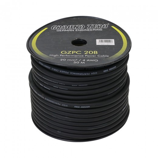 Захранващ кабел Ground Zero GZPC 20B (цена за 1 метър)