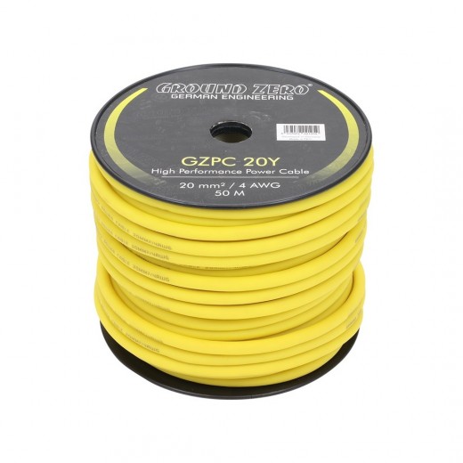 Захранващ кабел Ground Zero GZPC 20Y (цена за 1 метър)