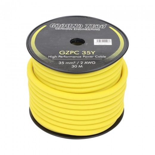 Захранващ кабел Ground Zero GZPC 35Y (цена за 1 метър)