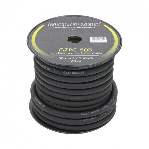 Захранващ кабел Ground Zero GZPC 50B (цена за 1 метър)