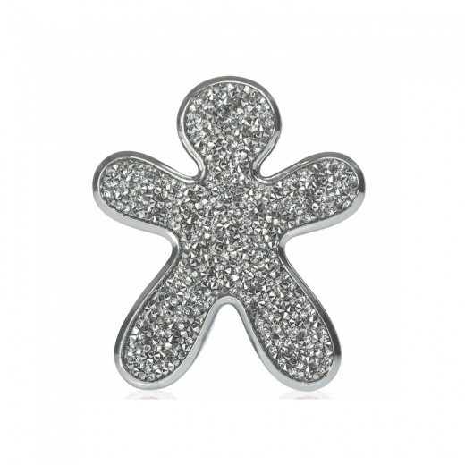 Vůně do auta s chromovým okrajem Mr&Mrs Fragrance Niki Silver Crystal - Splendido