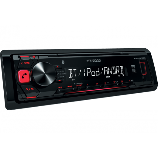 Безмеханична автомагнитола Kenwood KMM-BT302