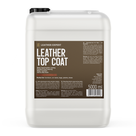 Полиуретанов лак за кожа Leather Expert - Leather Top Coat (5 l) - полугланцов