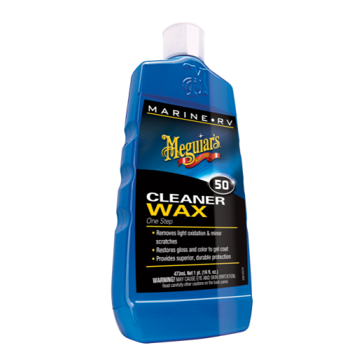 Течен полиращ препарат с восък Meguiars One Step Boat/RV Cleaner Wax Liquid (473 ml)