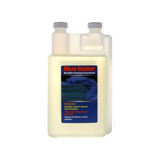 <h3>Micro Restore Detergent Concentrate</h3><p>Микрофибърните материали могат да се перат в автоматични перални. Обикновените домашни почистващи препарати или не премахват сложни замърсявания като полиращи пасти, восъци, мазнини и мръсотия, или са толко