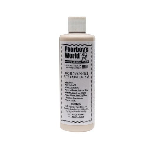 Неабразивна полираща паста за светли лакове Poorboy's Polish with Carnauba Wax (473 ml)