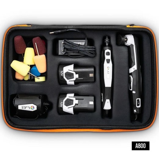 Нано акумулаторна полираща машина с принадлежности Liquid Elements Mini Battery Polishing Machine KIT A800 Pico