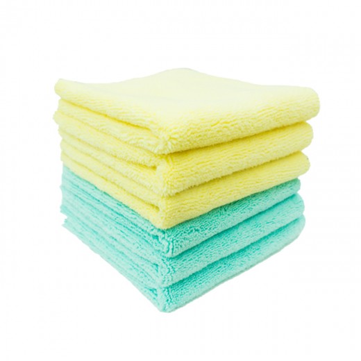 Комплект микрофибърни кърпи Purestar Two Face Buffing Towel Yellow/Mint