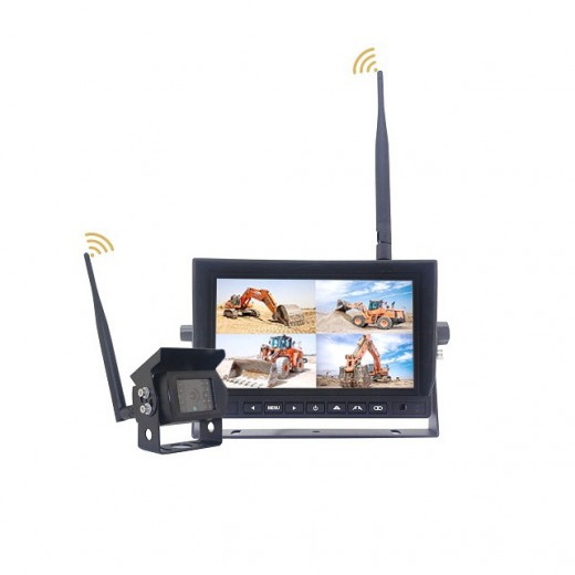 Безжичен комплект, 4ch 4split 12/24V TFT7HDW