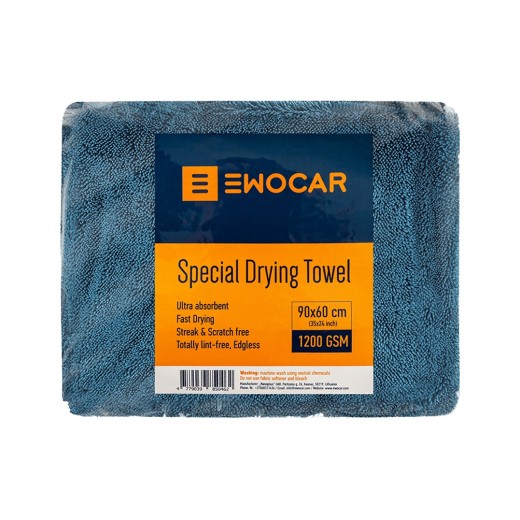 Kърпа за подсушаване Ewocar Special Twisted Loop Drying Towel - Blue (60 x 90 cm)