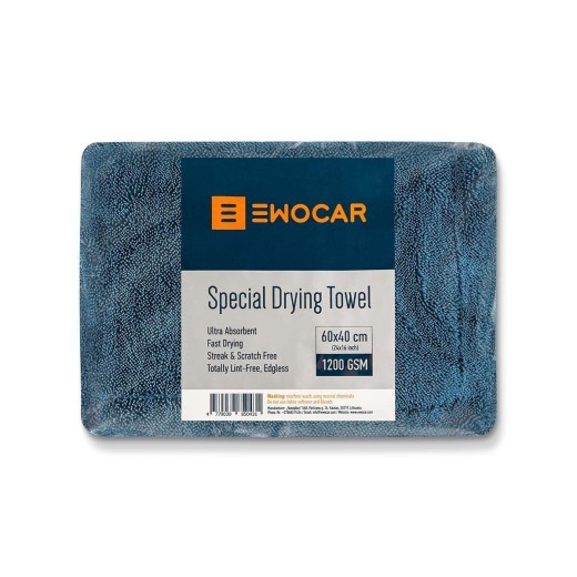 Kърпа за подсушаване Ewocar Special Twisted Loop Drying Towel - Blue (40 x 60 cm)