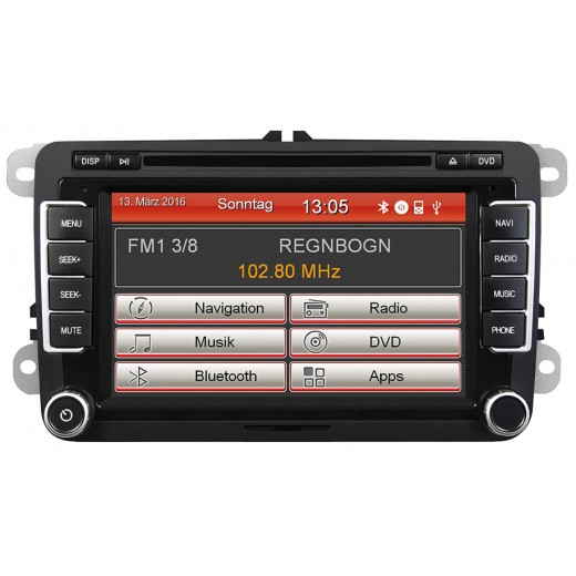 Автомобилно радио ESX Naviceiver VN720-VW-U1 за Golf, Passat, Tiguan, Touran, T5, Leon, Octavia, Superb, Yeti, Fabia