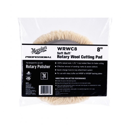 Meguiar's Soft Buff Rotary Wool Pad 8