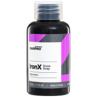 <h3>Автошампоан за премахване на полепнала ръжда CarPro IronX Snow Soap (50 ml)</h3>
