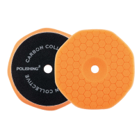 Carbon Collective HEX Foam Polishing Pad (Polishing 3 - Orange) - 5″ (125 mm)
