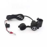 Зарядно USB-A 2x с капак за мотоциклети MY1118
