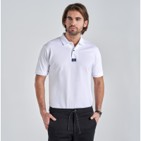 Мъжка риза тип поло Gyeon Polo White S