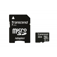 Памет карта Transcend 32GB + SD адаптер