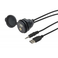 USB / JACK 4-полюсен жак с кабел