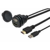 USB / HDMI гнездо с кабел