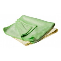 Комплект микрофибърни кърпи Flexipads Yellow & Green Buffing Towels (set) 40x40