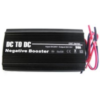 Pреобразувател на напрежение CNT2412-30<br /><br />Преобразувател на напрежение 24V / 12V, 30A работи на принципа на широчинно-импулсна модулация с висока честота.<br /><br />Благодарение на тази технология на превключваем източник преобразувателят е