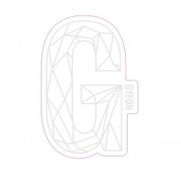 Стикер Gyeon G Sticker White (100 mm x 65,6 mm)