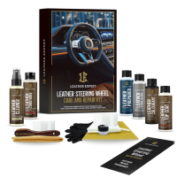 Комплект за възстановяване и поддръжка на волан Leather Expert - Leather Steering Wheel Care and Repair Kit - Black Matte
